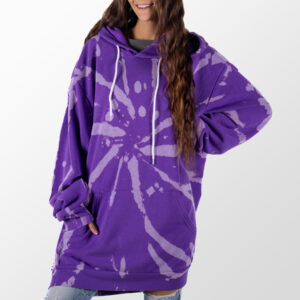 Purple Rose Tie Dye Giant Hoodie
