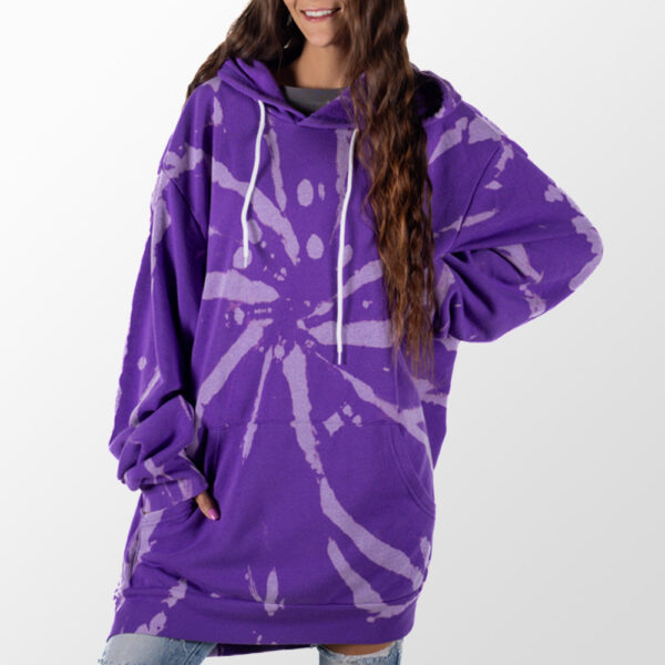 Purple Rose Tie Dye Giant Hoodie